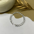 Sparkling White Stone Tennis Bracelet