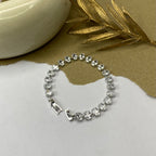 Sparkling White Stone Tennis Bracelet