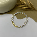 Golden Solitaire Tennis Bracelet