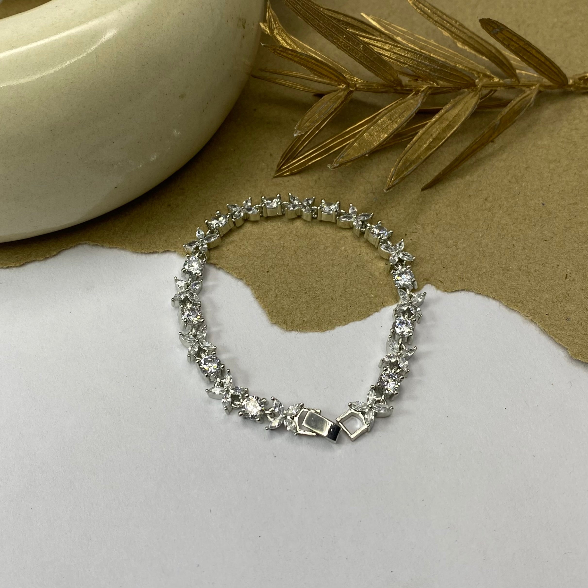 Marquise Cluster Tennis Bracelet