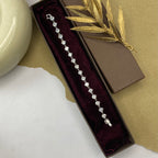 Minimalist Square Silver Tennis Bracelet