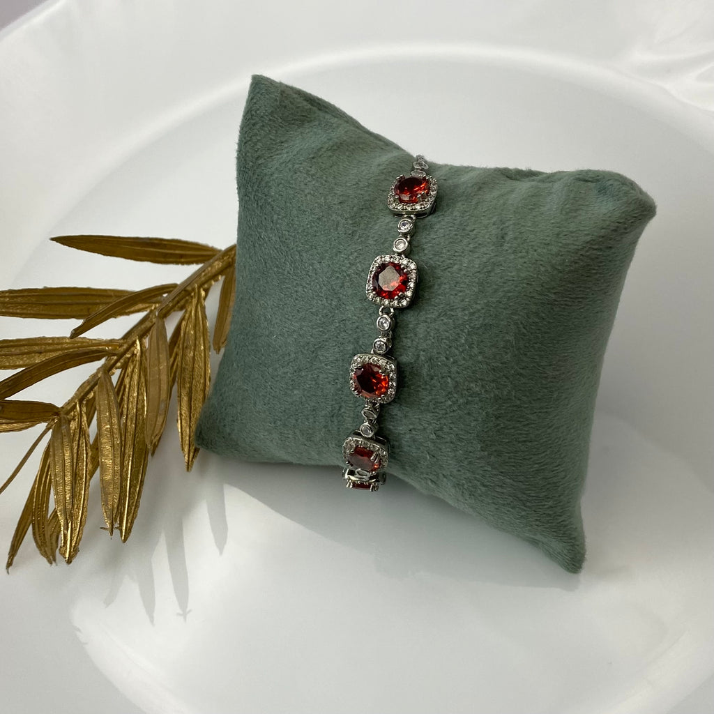 Ruby Red Adjustable AD Bracelet