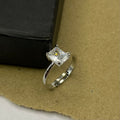 Minimal Single Stone Adjustable Ring