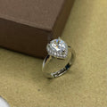 Stone Studded Solitaire Adjustable Ring