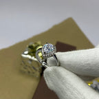 Stone Studded Solitaire Adjustable Ring