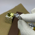 Stone Studded Solitaire Adjustable Ring