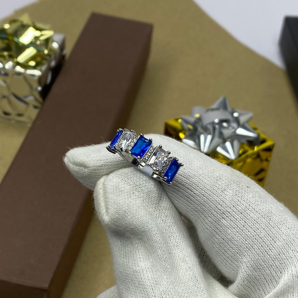 Royal Azure Eternity Adjustable Ring