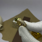 BAGUETTE STONE Gold Adjustable Ring