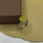 Minimal Stone Studded Adjustable Ring