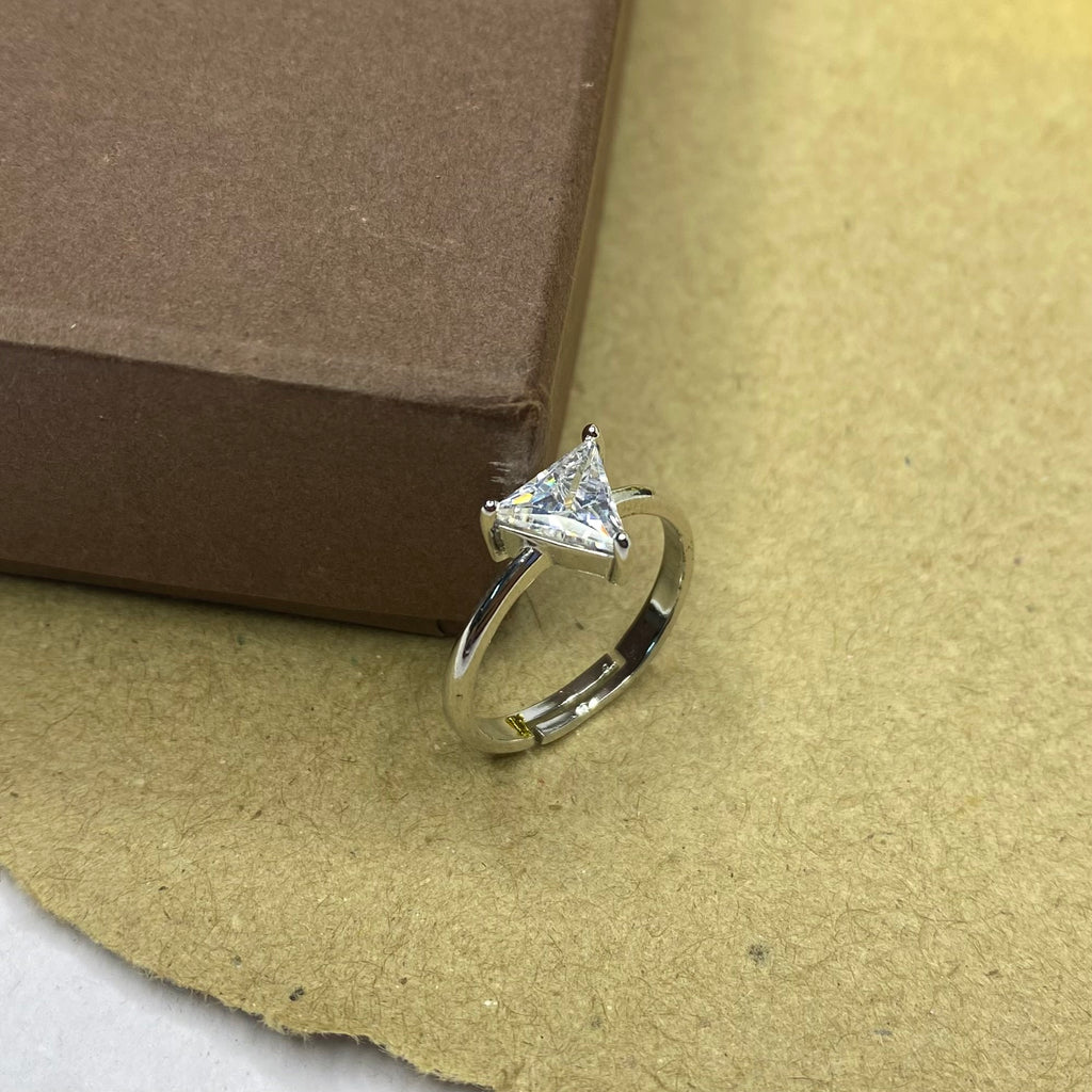Minimal Single Stone Adjustable Ring