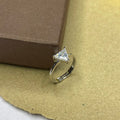Minimal Single Stone Adjustable Ring