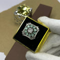 AD Floral Cluster Adjustable Ring