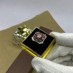 AD Floral Cluster Adjustable Ring