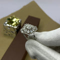 AD Floral Cluster Adjustable Ring