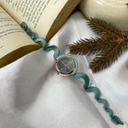 Felix Time Teal Wave Bangle Watch