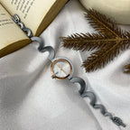 Felix Time Teal Wave Bangle Watch