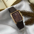 Felix Time Rose Gold Tone Tank Watch