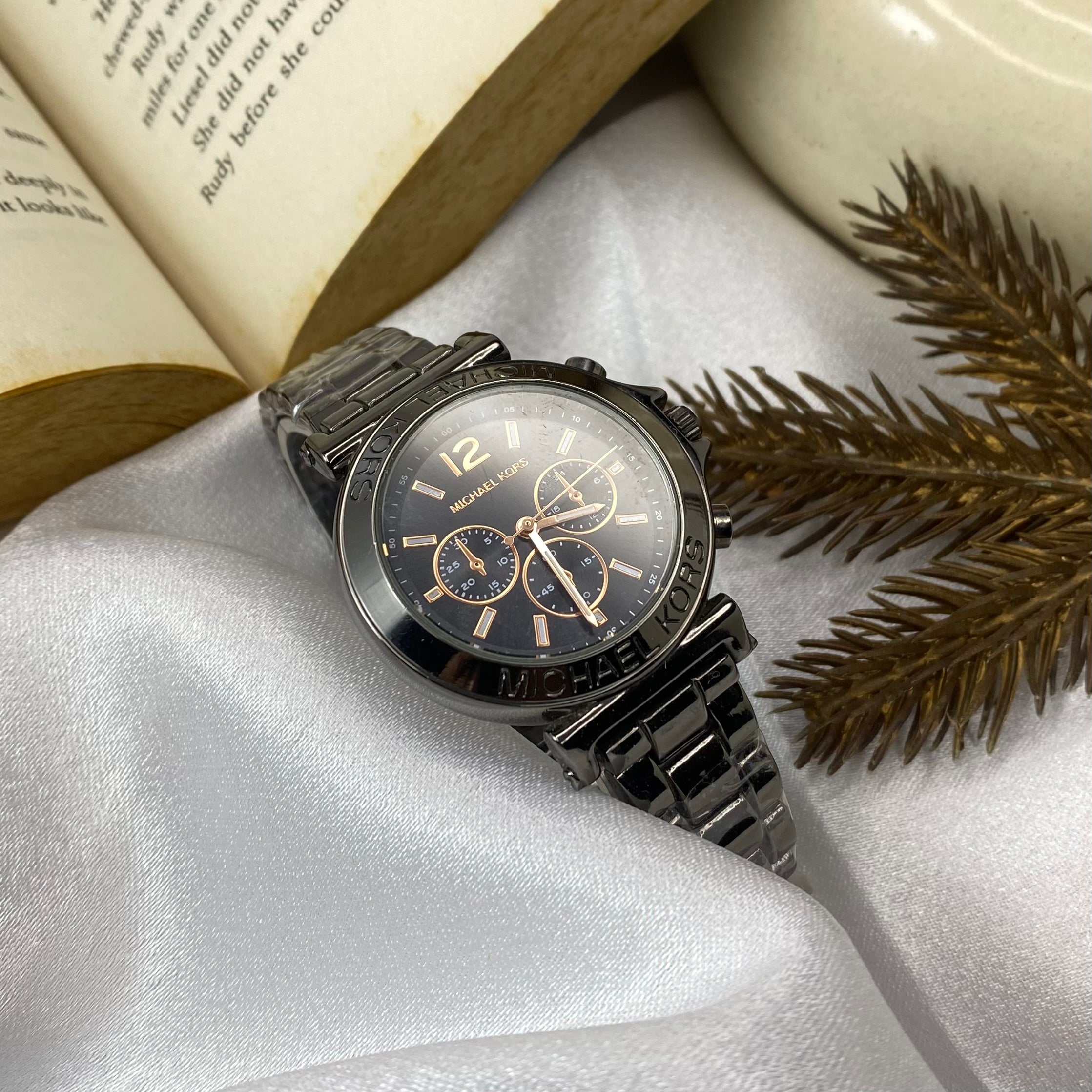 Bradshaw Gunmetal Tone Stainless Steel Watch (MK5503)