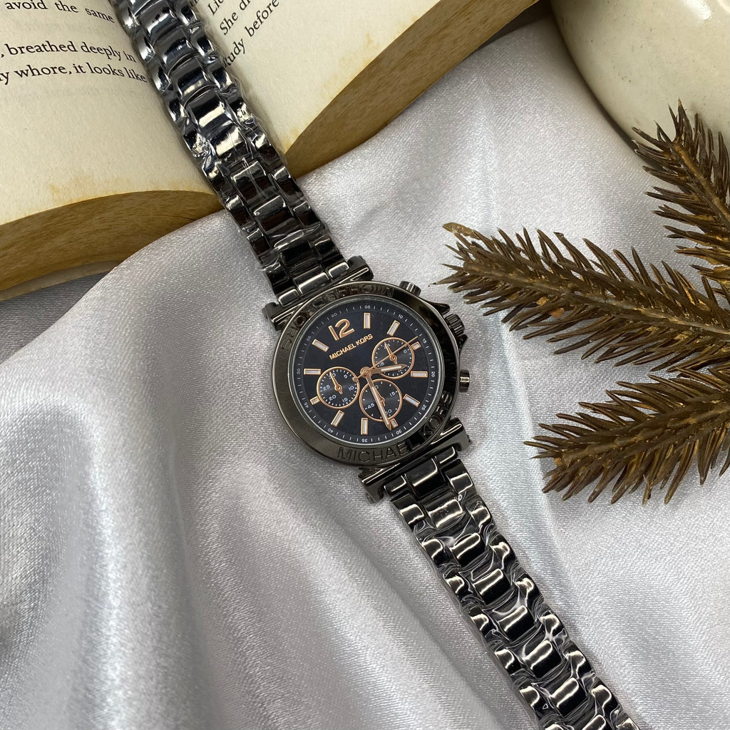 Bradshaw Gunmetal Tone Stainless Steel Watch (MK5503)