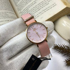 Petite Rosewater Gold Tone Watch (DW00100319)