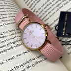 Petite Rosewater Gold Tone Watch (DW00100319)