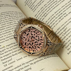 Oversized Lennox Animal Pavé Rose Gold Tone Watch (MK7334)