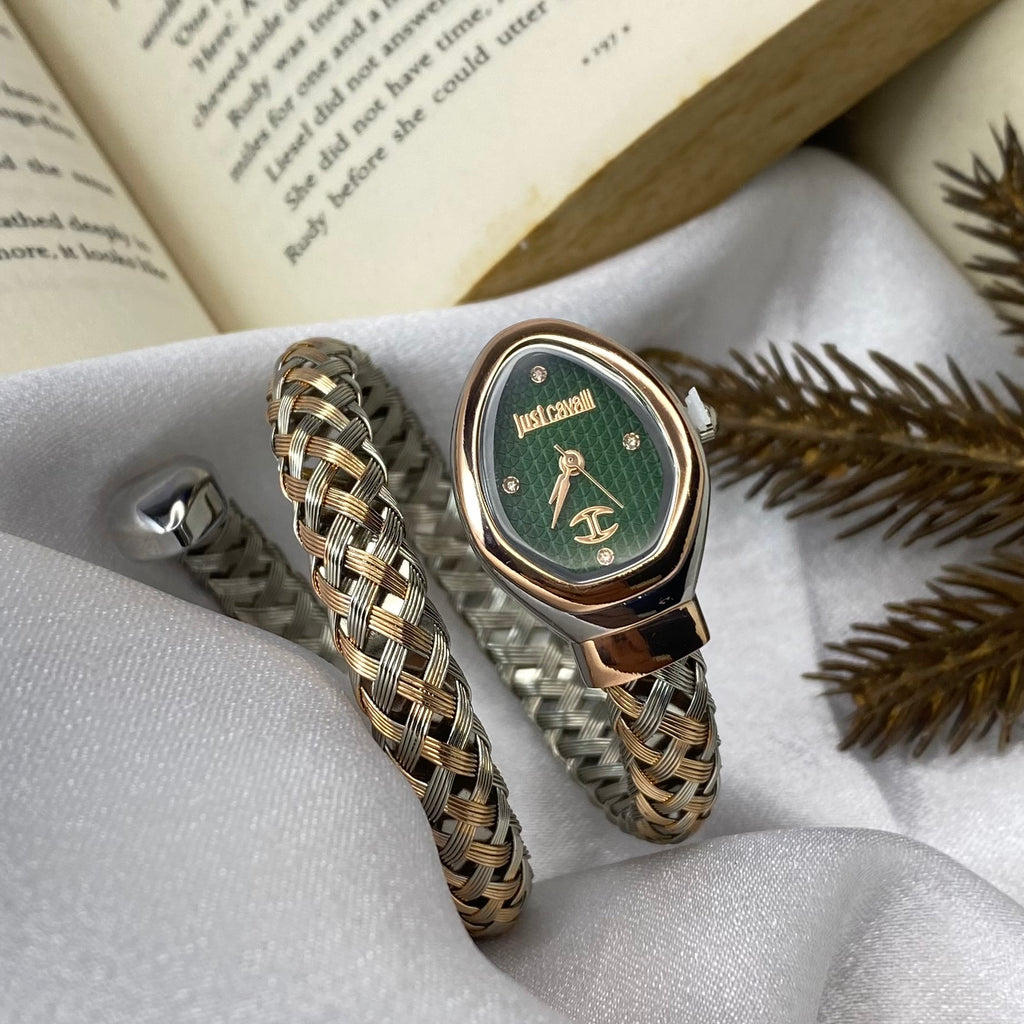 JC SNAKE WATCH with Green dial