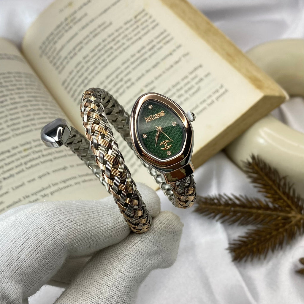 JC SNAKE WATCH with Green dial