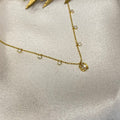 Emerald-Cut Zirconia Ball Chain Neckcain