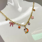 Multi Charm Statement Neckchain