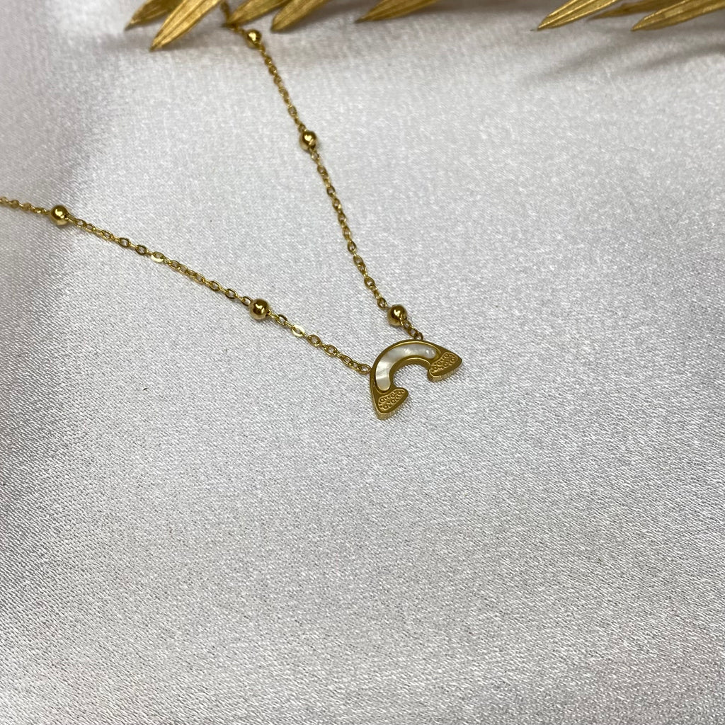 Mother of Pearl Rainbow Charm Neckchain