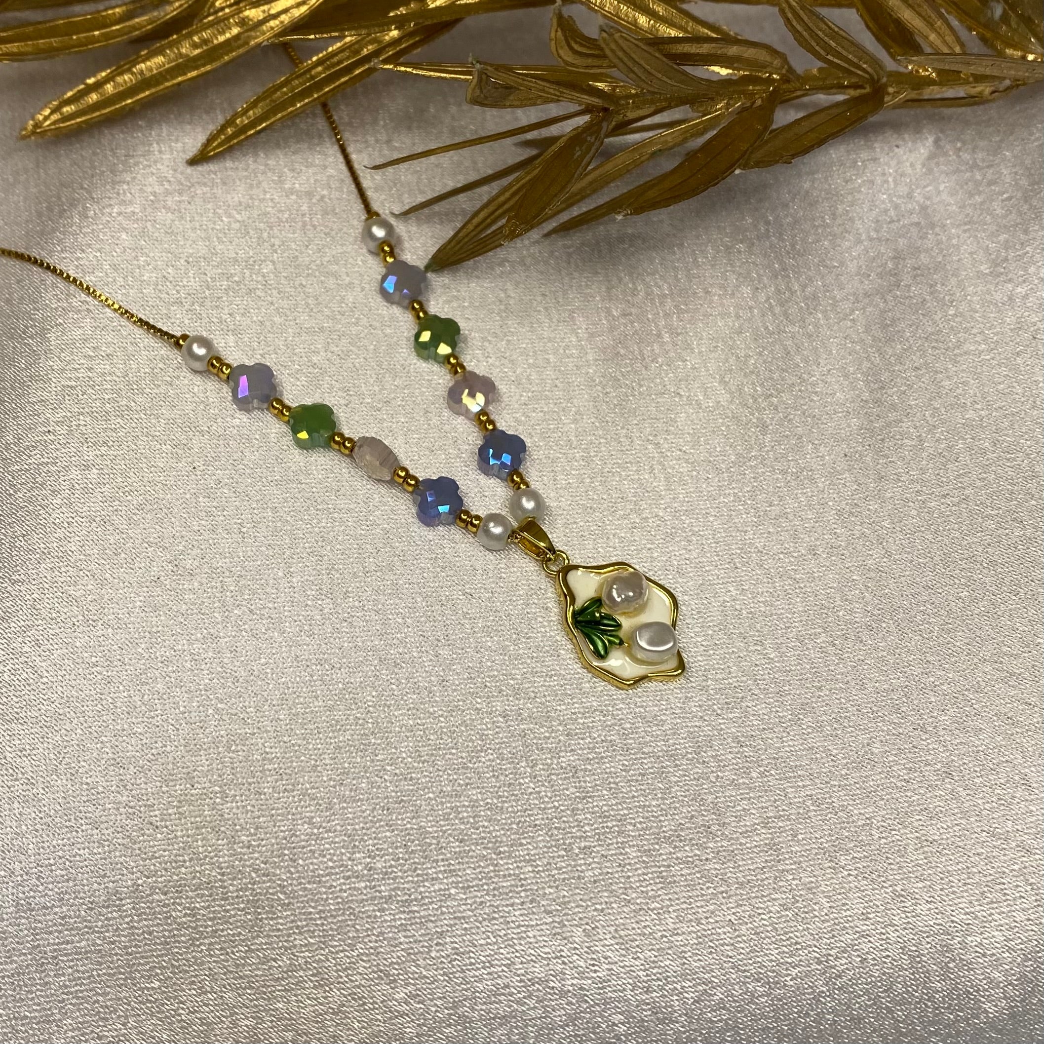 Pastel Blossom Charm Neckchain