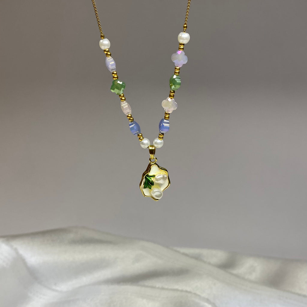Pastel Blossom Charm Neckchain