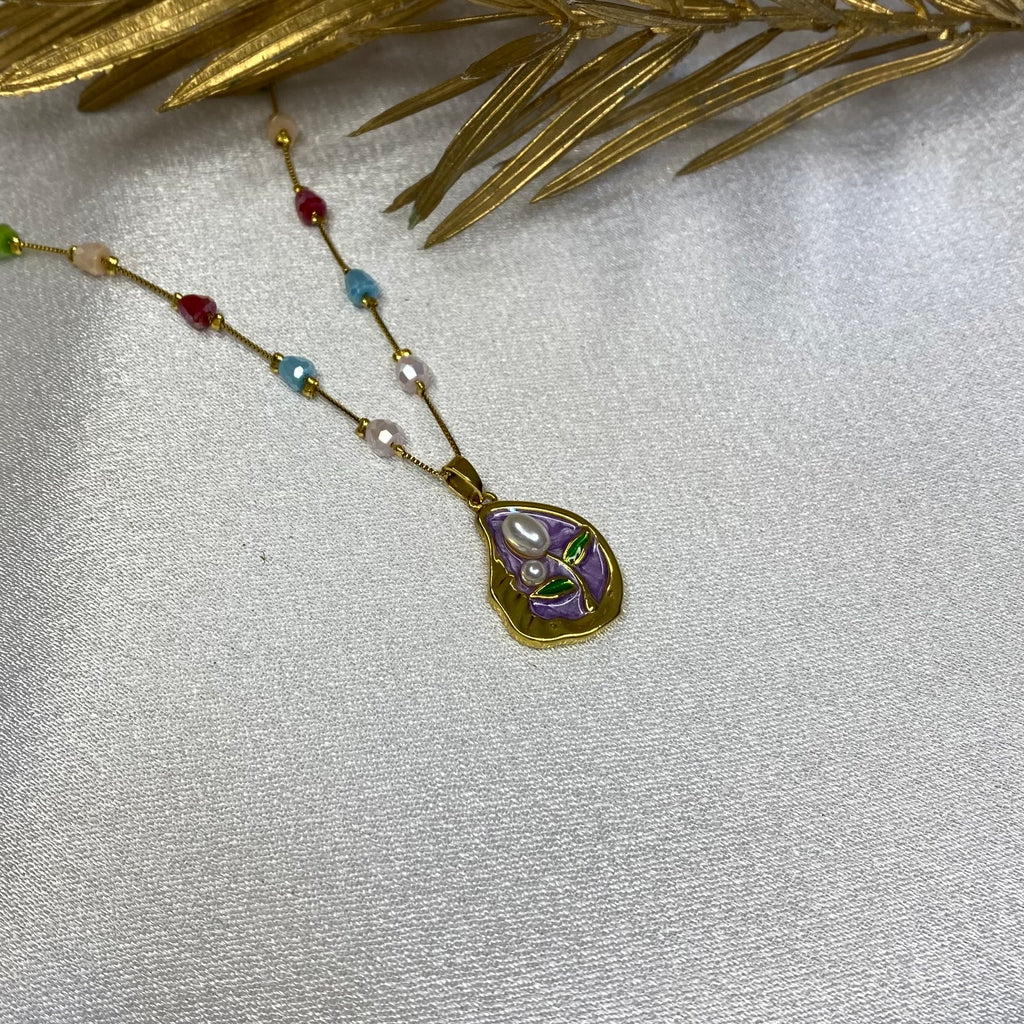 Pastel Blossom Charm Neckchain