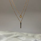 Dual Layer Minimal Charm Neckchain