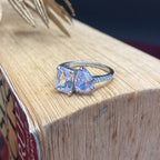 925 Sterling Silver Eternal Two-Stone Luxury Ring
