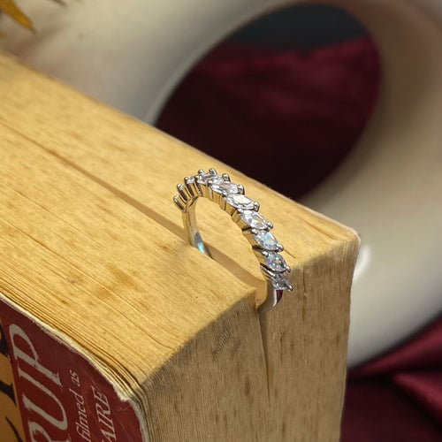 925 Sterling Silver Marquise Eternity Ring