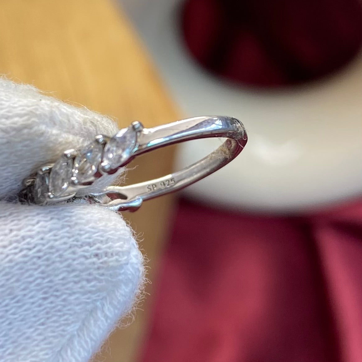 925 Sterling Silver Marquise Eternity Ring