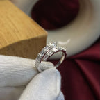 925 Sterling Silver Serpentine Baguette Wrap Ring