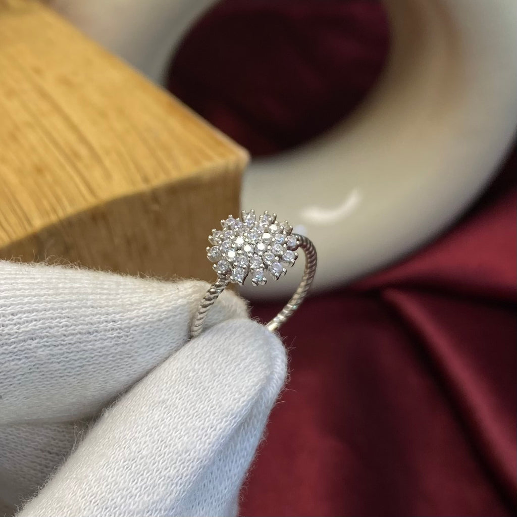 925 Sterling Silver Celestial Starburst Ring