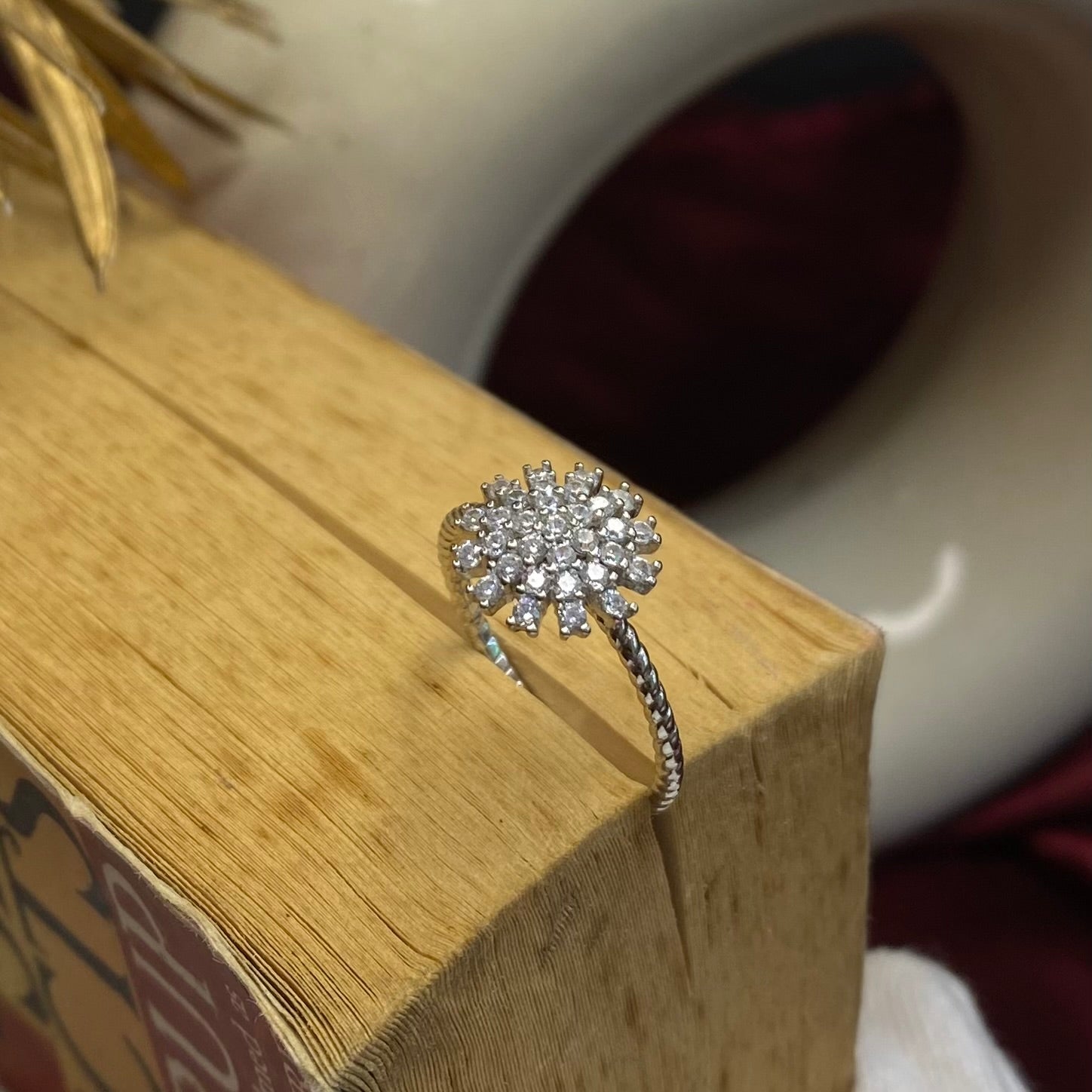 925 Sterling Silver Celestial Starburst Ring