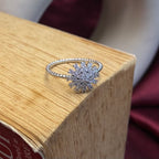 925 Sterling Silver Celestial Starburst Ring