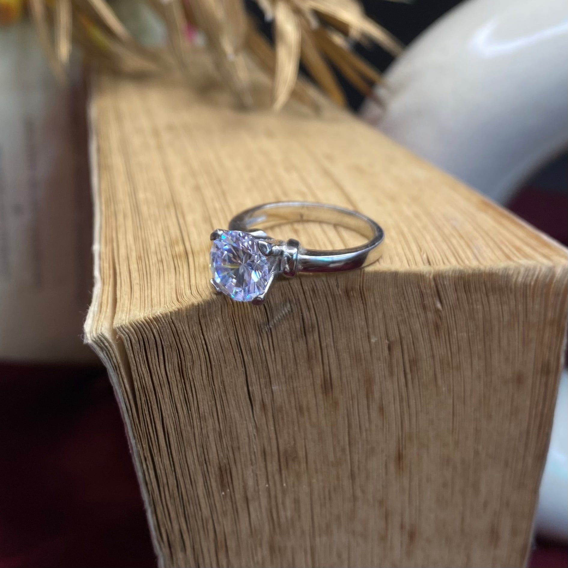 925 Sterling Silver Classic High Mount Solitaire Ring