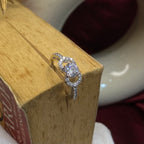 925 Sterling Silver Infinity Solitaire Ring