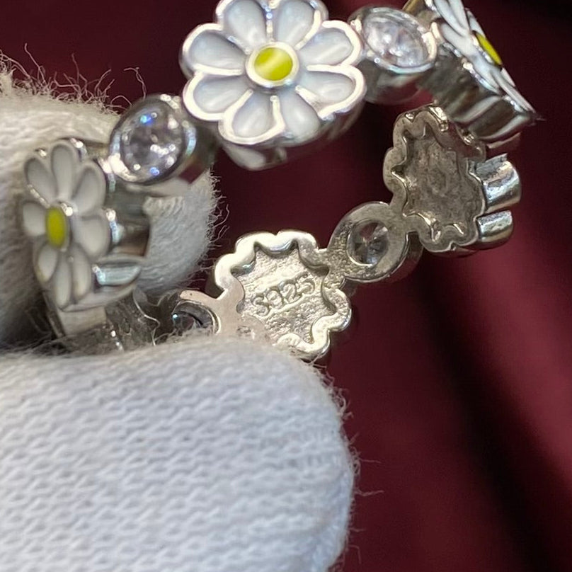925 Sterling Silver The Daisy Bloom Band Ring