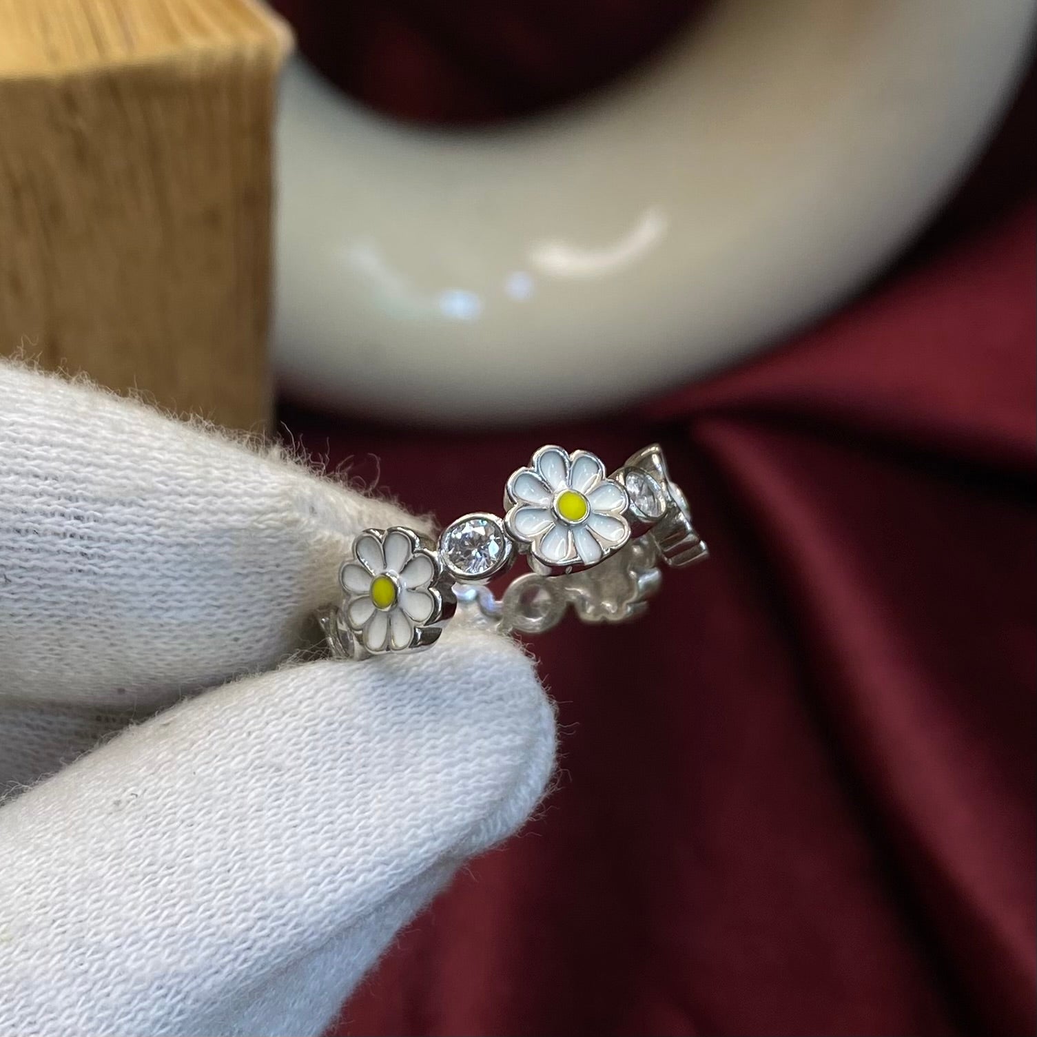 925 Sterling Silver The Daisy Bloom Band Ring