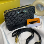 Black Jet Set Logo Large Cross Body Bag