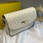 White Jet Set Front Flap Crossbody Bag