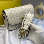 White Jet Set Front Flap Crossbody Bag
