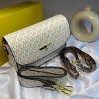White Jet Set Front Flap Crossbody Bag